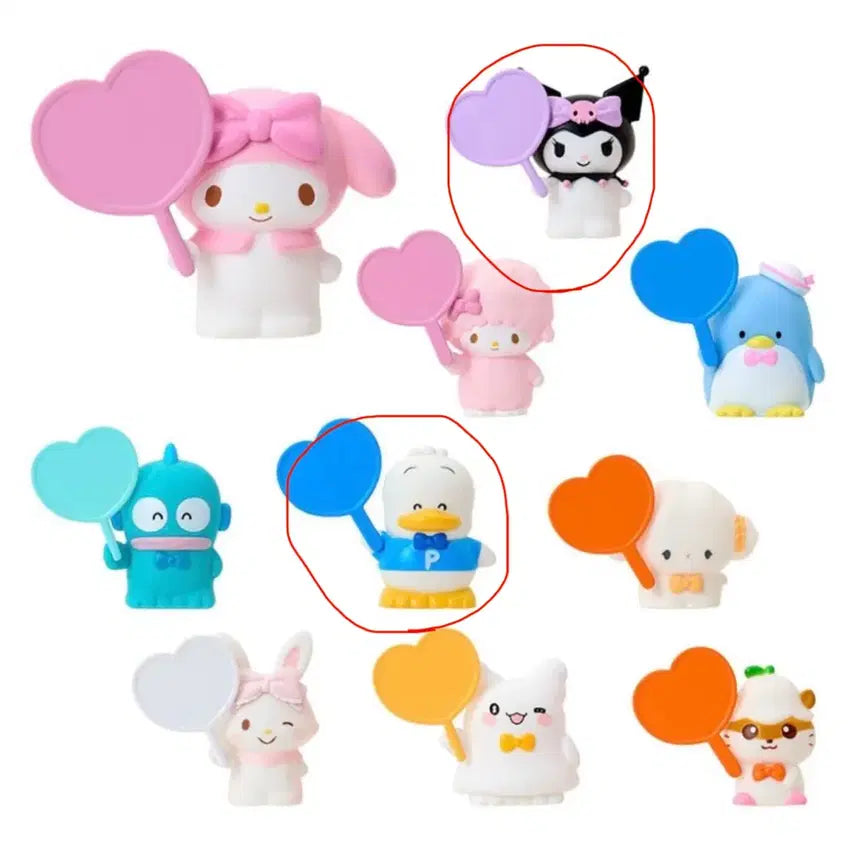 [BUNJANG] Sanrio Enjoy Idol Heart Cheer Stick Series Secret Clip / 산리오 엔조이 아이돌 하트 응원봉 시리즈 시크릿 클립
