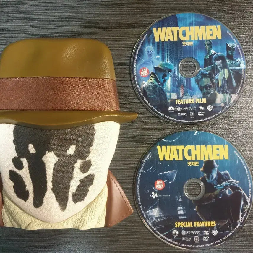 [BUNJANG] Watchmen DVD Set + Rorschach Figure / 왓치맨 DVD 세트 + RORSCHACH