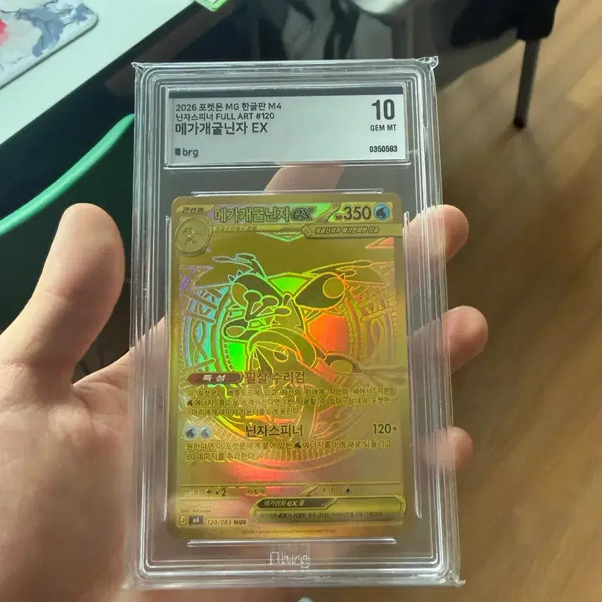 [BUNJANG] Mewtwo Mega Evolution Blastoise Holo Rare Card / 메가 개굴닌자 mur Brg10