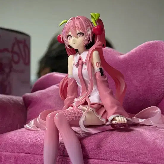 [BUNJANG] Hatsune Miku Sakura Miku 2026 Noodles Stopper Figure (Unsealed) / 현물 (미개봉) 후류 하츠네 미쿠 사쿠라 미쿠 2026 누들스토퍼 피규어
