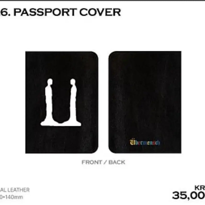 [BUNJANG] G-Dragon Weaversmans Passport Cover / GD 위버멘쉬 패스포트커버 여권커버 새상품 지드래곤