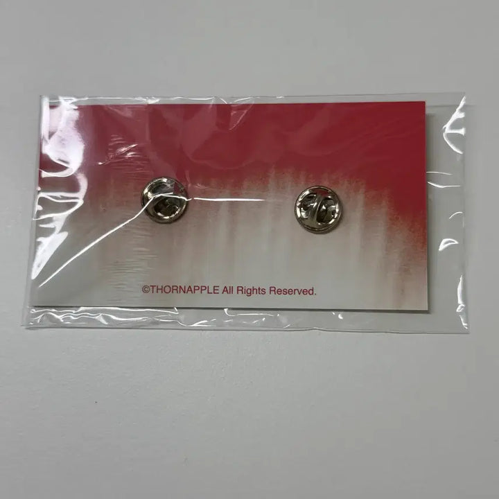 [BUNJANG] The Black Label Logo Pin Red / (미개봉) 쏜애플 로고 뱃지 레드