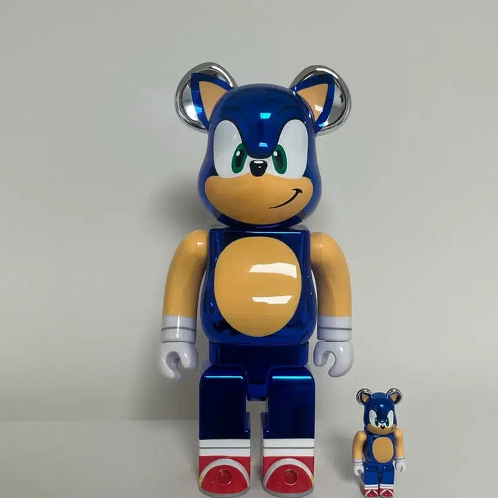 [BUNJANG] Bearbrick Sonic the Hedgehog 400% &amp; 100% Figure Set / 소닉 크롬 베어브릭 400% 100%