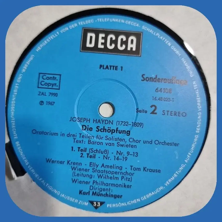 [BUNJANG] Haydn The Creation 2LP 1967 Decca NM/M / 하이든 천지창조 2LP 67년 데카 NM/M