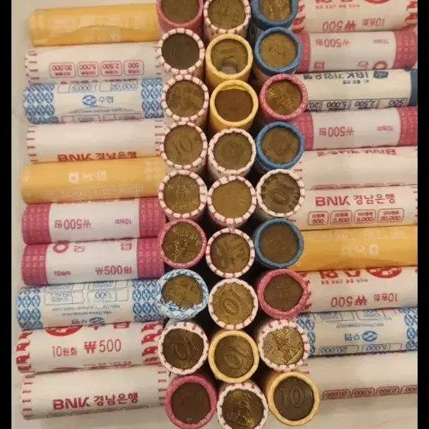 [BUNJANG] Old 10 Won Coin Rolls (50 Rolls) / 구10원동전롤 50롤