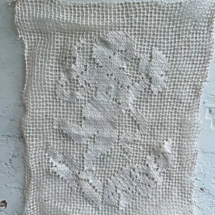 [BUNJANG] French Vintage Angel Filet Lace / 프랑스 빈티지 천사 필레레이스