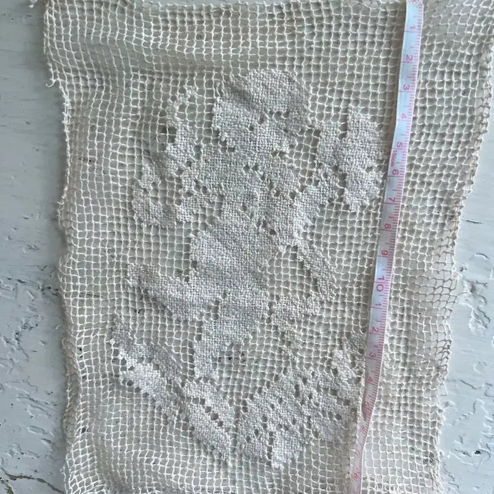 [BUNJANG] French Vintage Angel Filet Lace / 프랑스 빈티지 천사 필레레이스