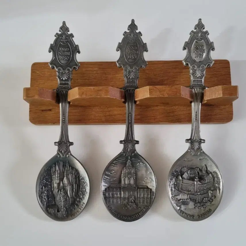 [BUNJANG] Vintage WMF Pewter Commemorative Spoon Set / [할인상품]빈티지 WMF 주석 기념 스푼 세트