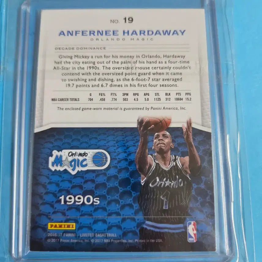 [BUNJANG] Anfernee Hardaway Orlando Magic 95/99 1990s Basketball Card / ANFERNEE HARDAWAY MAGIC 95/99 1990s