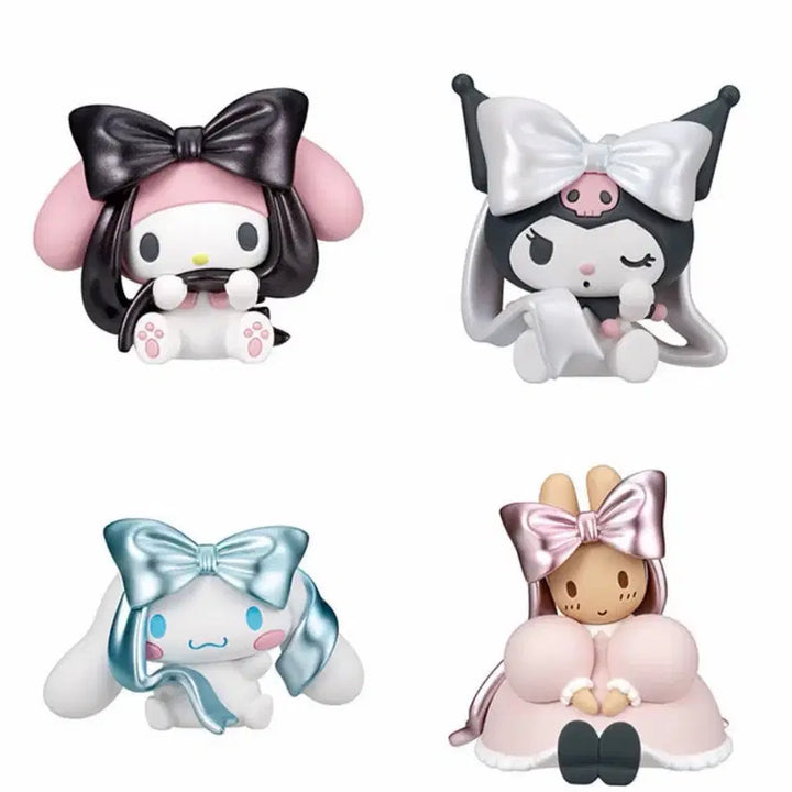 [BUNJANG] Takara Tomy Sanrio Ballet Ribbon Figure 4-Type Set / 산리오 캐릭터 피규어 4종 세트