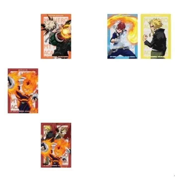 [BUNJANG] My Hero Academia Anime Exhibition Postcard Set - Bakugo, Todoroki, All Might, Endeavor / 히로아카 애니메이션전 엽서 바쿠고 쇼토 올마이트 엔데버