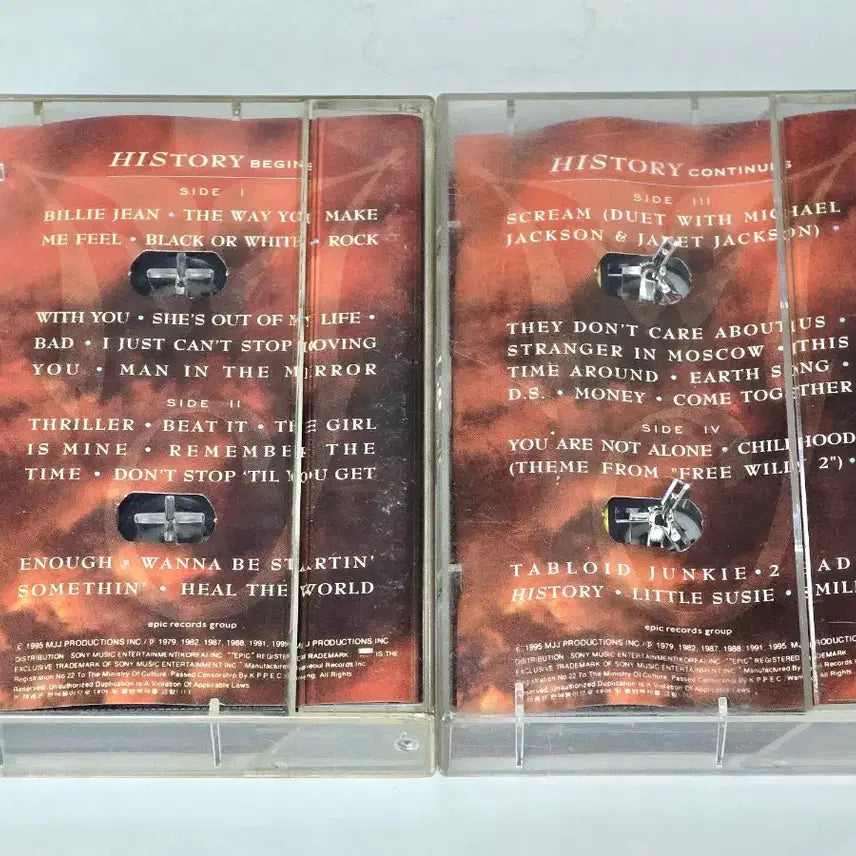 [BUNJANG] Michael Jackson HIStory: Past, Present and Future, Book I 2-Cassette Tape Set / 마이클 잭슨 HISTORY 카세트 테이프