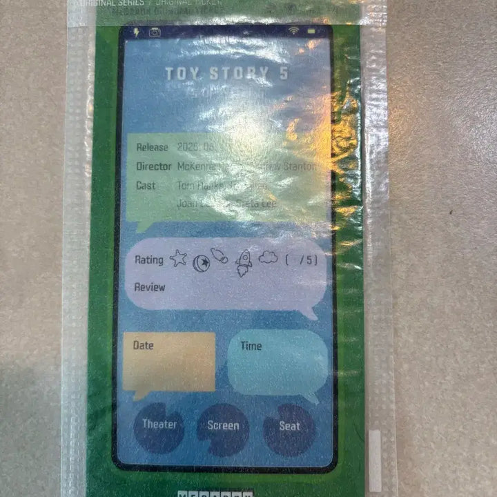 [BUNJANG] Toy Story 5 Original Ticket / 토이스토리5 오리지널 티켓