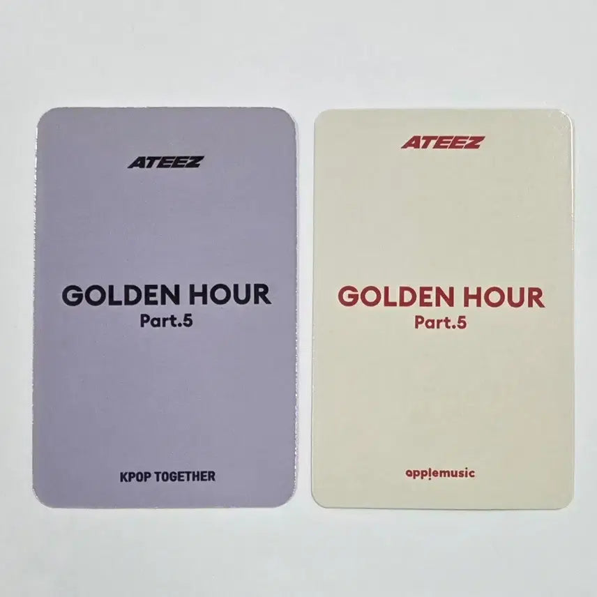[BUNJANG] ATEEZ San Part.5 K-Pop Together Apple Music POB Bundle Set Photocard / ATEEZ 에이티즈 최 산 part.5 케이팝투게더 애플뮤직 특전 포카