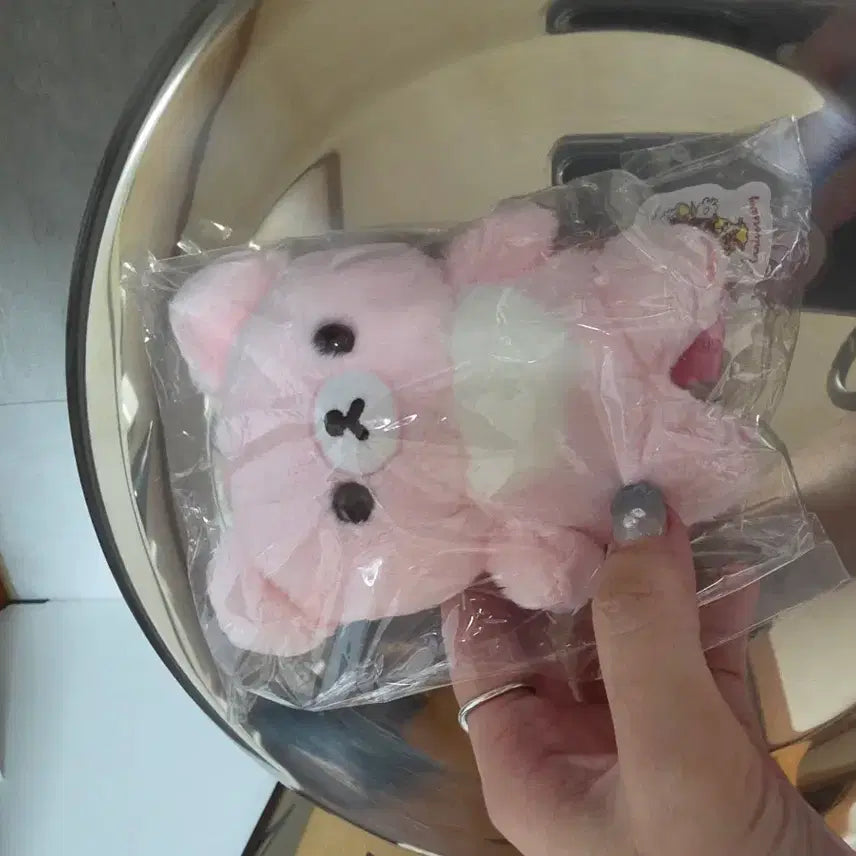 [BUNJANG] Koguma Strawberry Milk Pink Sealed Plush / 코구마 딸기우유 핑크 (미개봉)