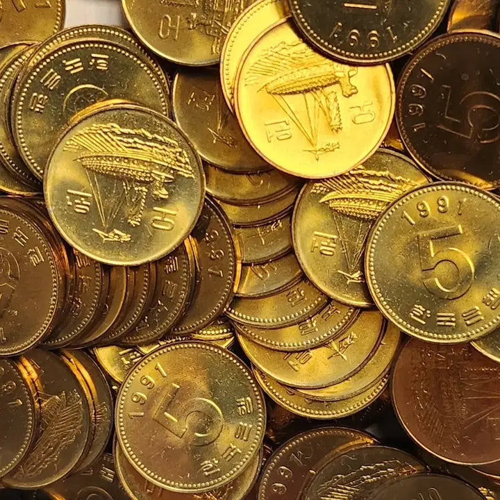 [BUNJANG] 1991 5-Week Coin Bundle (30 Coins) / 관봉해체분/91년5주 30점