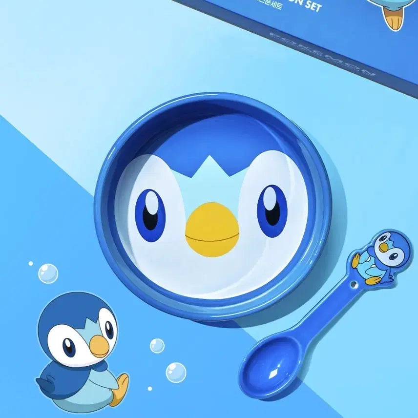[BUNJANG] Yogurt World Pinguin Yogurt Bowl &amp; Spoon Set (Sealed) / (미개봉) 요거트월드 팽도리 요거트볼&amp;스푼세트