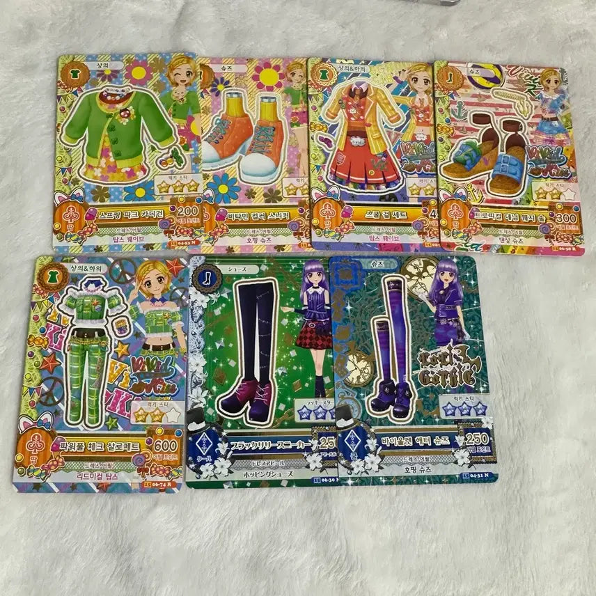 [BUNJANG] Aikatsu! Cards Bundle Set - Hina &amp; Rila / (일괄) 아이엠스타 카드 희나 리라 일판 한판 조각