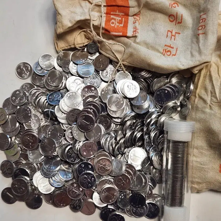 [BUNJANG] 1991 Korea 1 Won Coin Bundle (50 pcs) / 관봉해체분/91년1주 50개