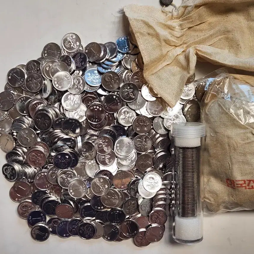 [BUNJANG] 1990 Korean 1 Won Coin Bundle (50 pcs) / 관봉해체분/90년1주 50개