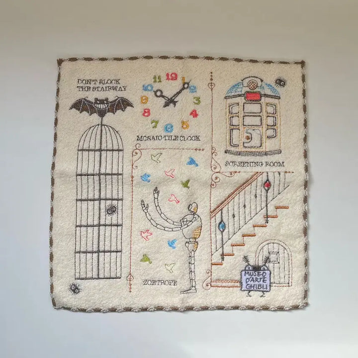 [BUNJANG] Ghibli Studio Tokyo Museum Limited Edition Handkerchief / 지브리 스튜디오 도쿄 미술관 한정 손수건