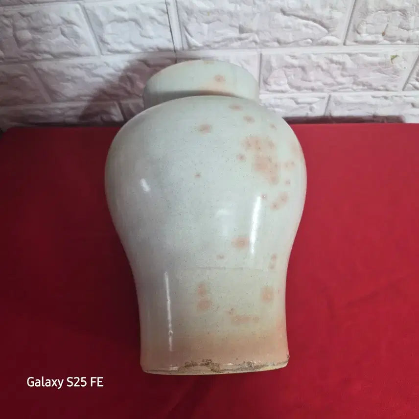 [BUNJANG] Late Joseon Dynasty White Porcelain Chungho Vase / 조선백자 말기충호