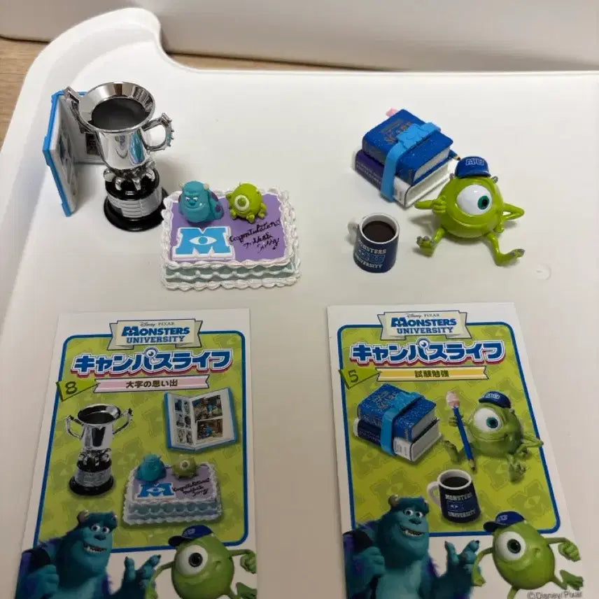 [BUNJANG] Monsters University Campus Life Re-Ment Set (2 Types) / 몬스터대학교 캠퍼스라이프 리멘트 2종 일괄