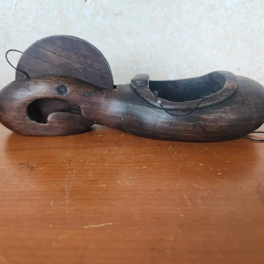 [BUNJANG] Antique Wooden Ink Stone / 옛날 나무 먹통