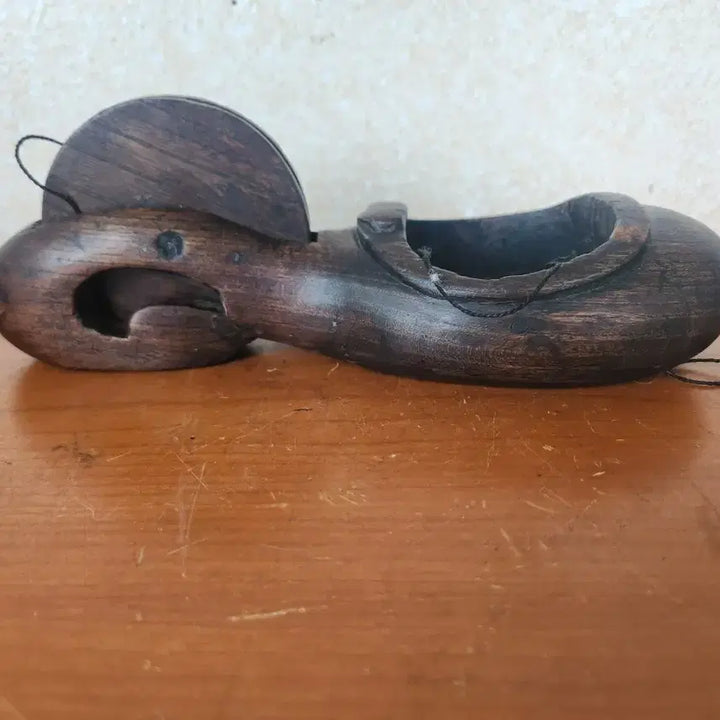 [BUNJANG] Antique Wooden Ink Stone / 옛날 나무 먹통