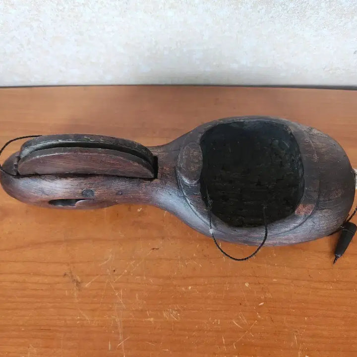 [BUNJANG] Antique Wooden Ink Stone / 옛날 나무 먹통