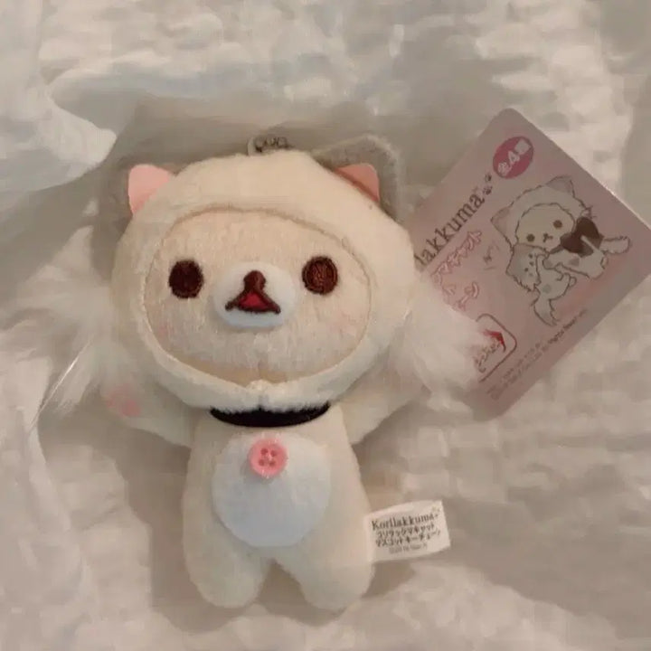 [BUNJANG] San-X Korilakkuma Cat Heart Charm Plush / 2018 고전 코리락쿠마 네코 고양이 하트 키링 인형 산엑스 리락쿠마
