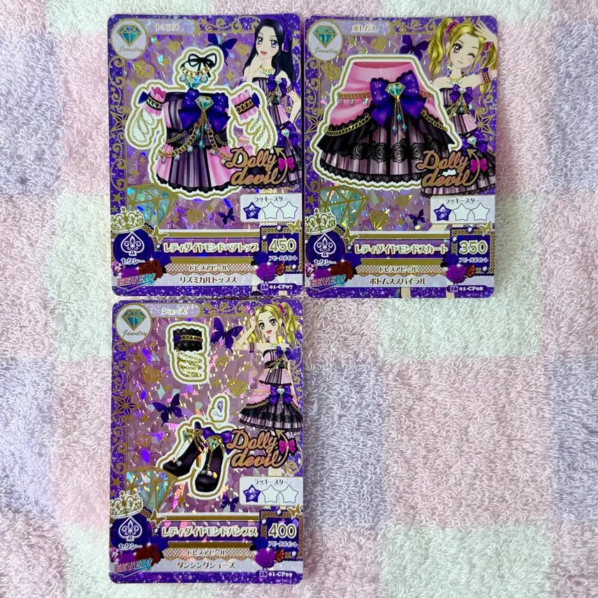 [BUNJANG] Aikatsu! Ichigo Hoshimiya Dolly Devil Birthstone Lady Diamond Japanese Version / 아이카츠 아이엠스타 노노 리사 돌리데빌 탄생석 레이디다이아몬드 일판