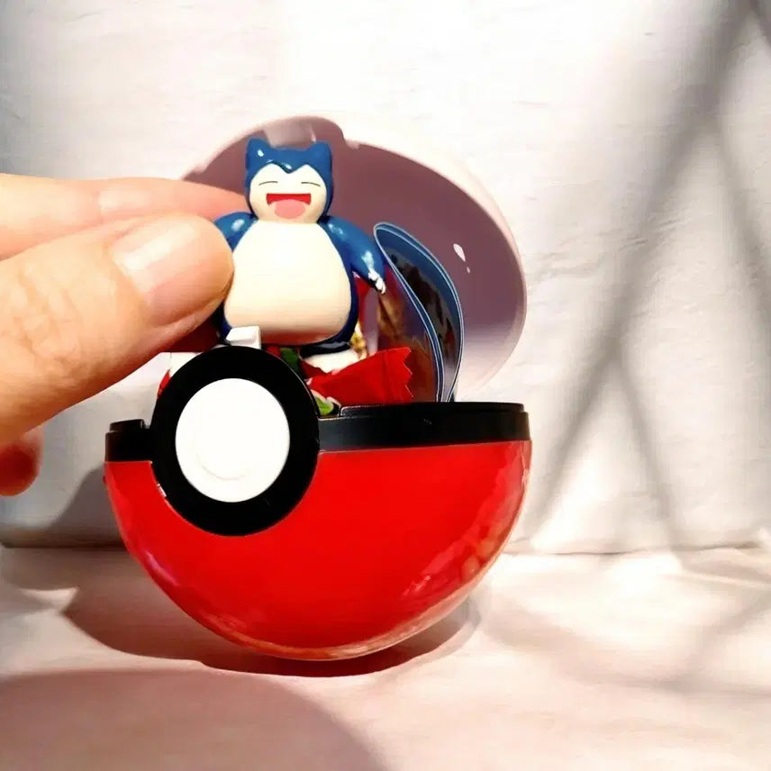 [BUNJANG] Snorlax Pokemon Ball Figure / 포켓몬볼 잠만보 피규어