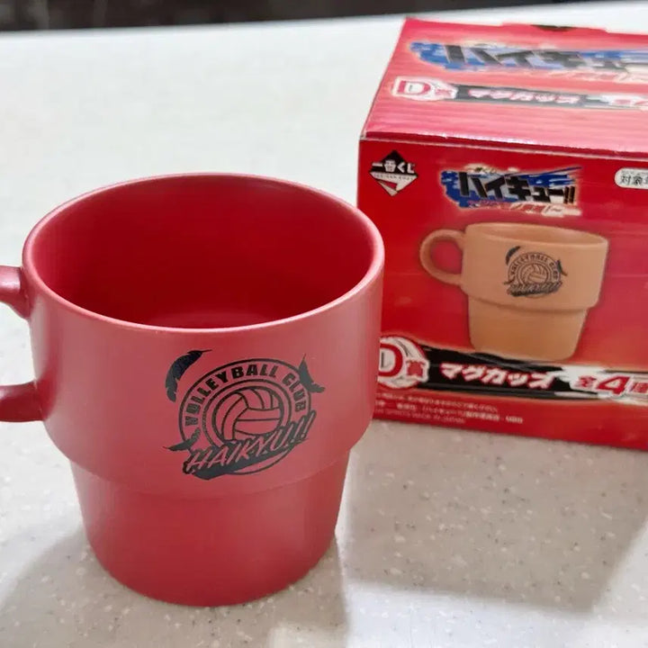 [BUNJANG] Haikyuu!! Nekoma High School D Prize Ichiban Kuji Mug Cup (Red) - Official Goods / 하이큐 네코마 D상 제일복권 쿠지 머그컵 레드 공식굿즈 새상품
