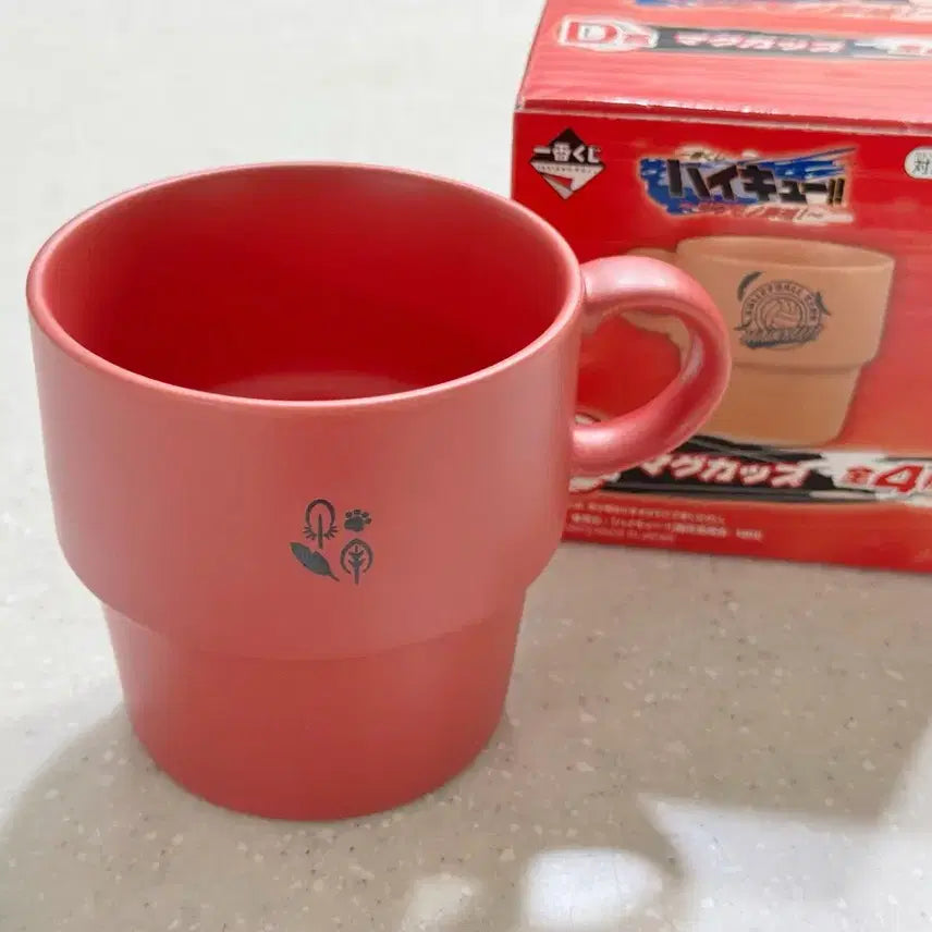 [BUNJANG] Haikyuu!! Nekoma High School D Prize Ichiban Kuji Mug Cup (Red) - Official Goods / 하이큐 네코마 D상 제일복권 쿠지 머그컵 레드 공식굿즈 새상품