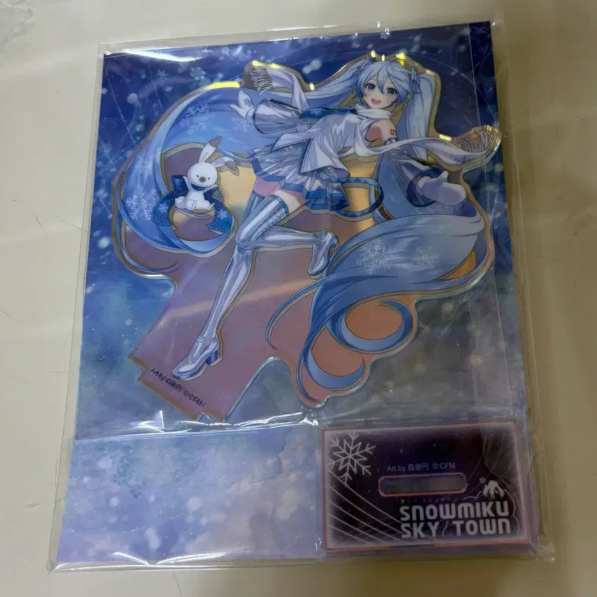 [BUNJANG] Hatsune Miku Yukimiku Skytown Acrylic Stand / 하츠네 미쿠 유키미쿠 스카이타운 아크릴 스탠드
