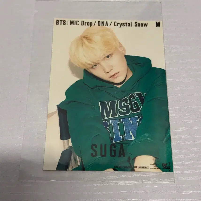 [BUNJANG] BTS SUGA Crystal Snow/MIC Drop Japan Exclusive Universal Photo Print / (일본특전)BTS 방탄소년단 크리스탈스노우 마잌드롭 한정 유니버셜 인화사진 슈가