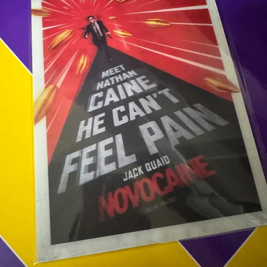 [BUNJANG] Novocaine 2025 A3 Poster / 노보케인 (2025) A3 포스터 + 랜티큘러 아트카드