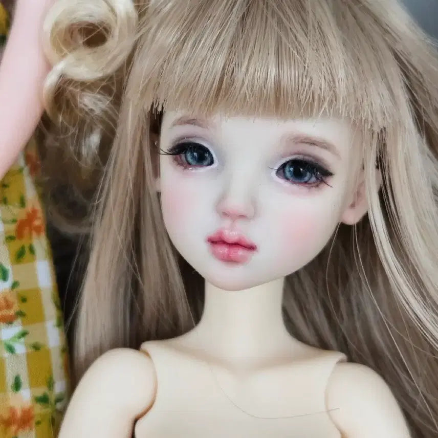 [BUNJANG] Korean 6-Inch Doll Size Ball-Jointed Doll Head with Pureneemo S Body / 육일돌 사이즈 구관 인형(구체관절 헤드)