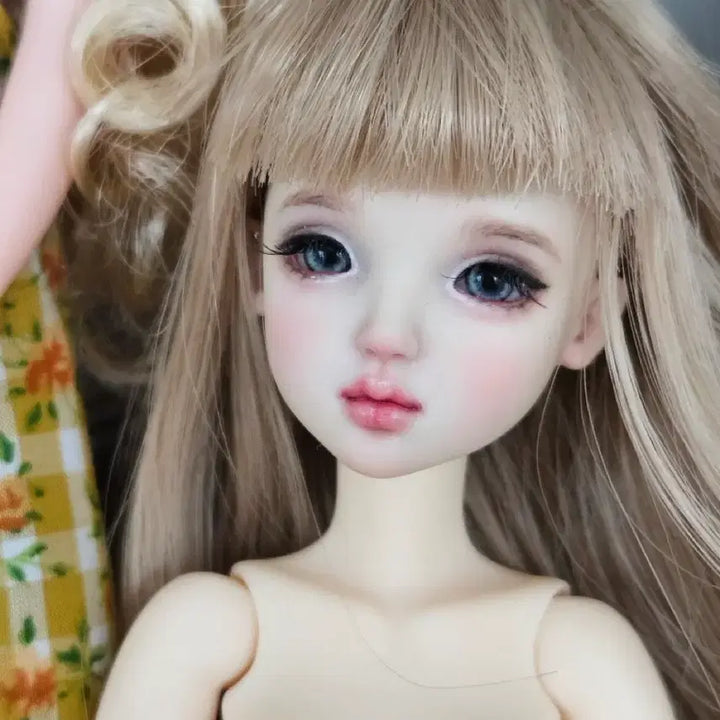 [BUNJANG] Korean 6-Inch Doll Size Ball-Jointed Doll Head with Pureneemo S Body / 육일돌 사이즈 구관 인형(구체관절 헤드)