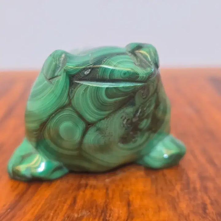 [BUNJANG] Cute Frog Malachite Mineral Stone / 26072121 귀여운 개구리 말라카이트 공작석 광물 수석 팝니다