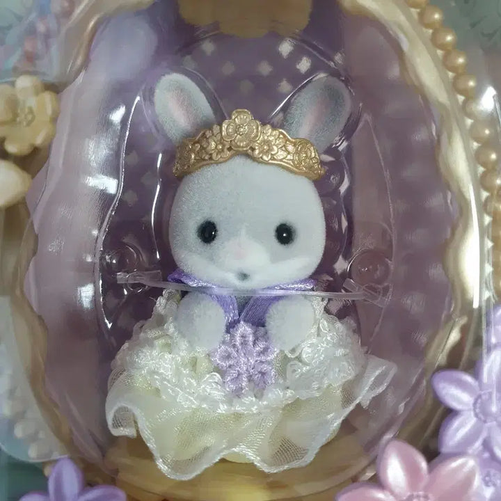 [BUNJANG] Sylvanian Families Fluffy Rabbit Floral Egg / 실바니안 패밀리 솜토끼 플로랄 에그 계란