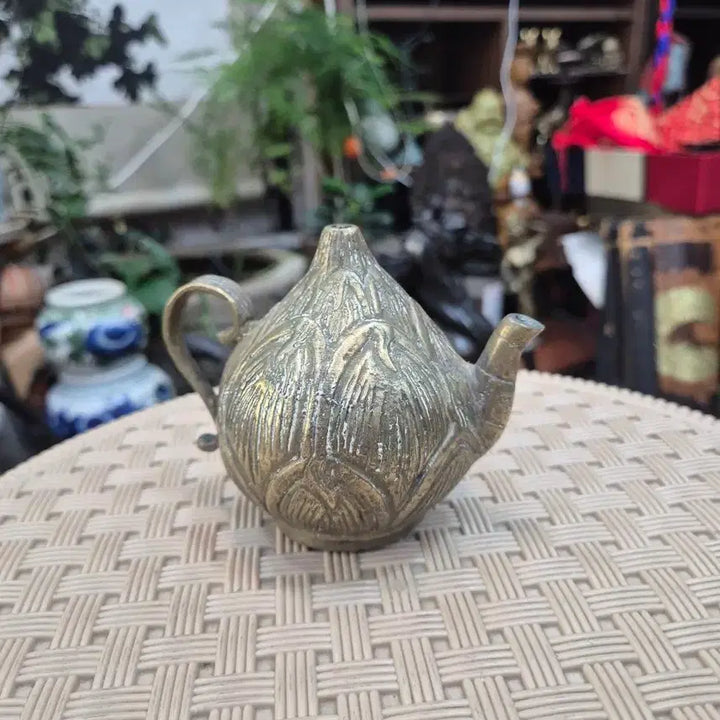 [BUNJANG] Bronze Lotus Inkstone Holder / 동제품 연꽃연적