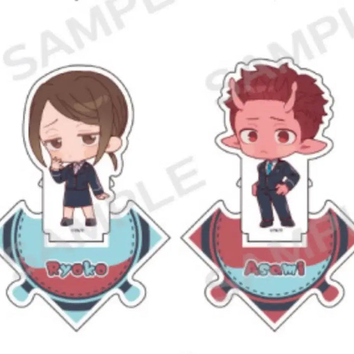 [BUNJANG] Galaxy Express Milkyway &amp; Keio Railway Collaboration Ryoko &amp; Asami Acrylic Stand / 은하특급 밀키서브웨이 게이오 전철의 콜라보레이션 료코&amp;아사미 아크릴 스탠드 일괄