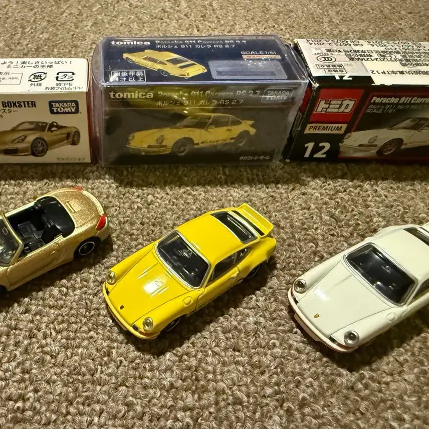 [BUNJANG] Tomica Porsche Bundle Set (Boxster, 911 Carrera RS 2.7) / [토미카] 포르쉐 3종 일괄