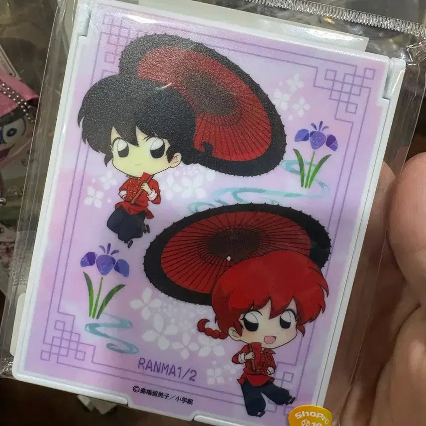 [BUNJANG] Ranma 1/2 Deca Mirror Rainy Day Version Hand Mirror / 란마 1/2 데카 미러 비오는 날 버전 손거울