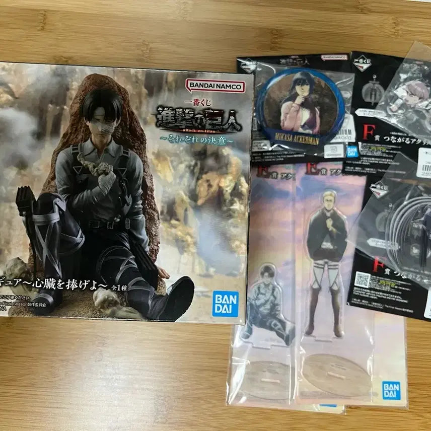 [BUNJANG] Attack on Titan Levi Figure Ichiban Shoji C Prize (Sealed) / 미개봉) 제일복권 진격의거인 리바이 C상