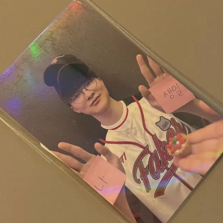 [BUNJANG] T1 Faker Birthday Photocard (Sealed) / 새상품 미개봉 페이커 생일포카 T1