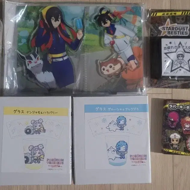 [BUNJANG] Pokémon Center Diorama Acrylic Cup, Mirror, Stamp, etc. Bundle / 포켓몬 북신 디오라마 아크릴 컵 거울 스탬프 등 시유 모야모 그루샤 블래키