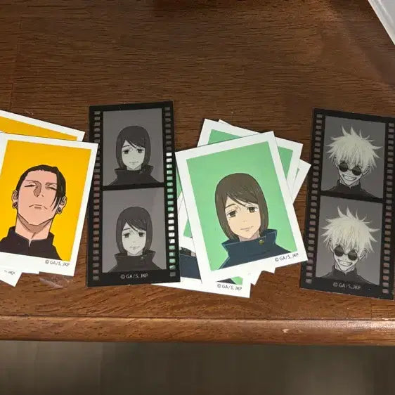 [BUNJANG] Jujutsu Kaisen Kaigyo/Hakari Event Proof Photo Film Cut Set (Gojo, Geto, Shoko) / 주술회전 회옥옥절 팝업 증명사진 필름컷 사진 고죠 게토 쇼코 일괄